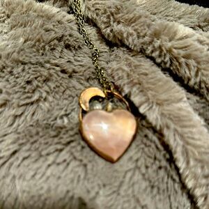 Rose Gold Heart Pendant Necklace